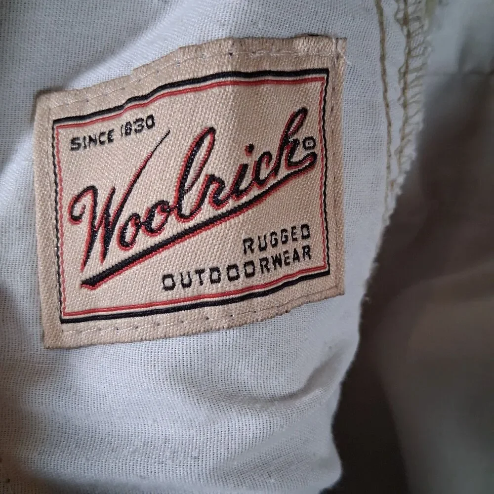 Woolrich Khaki Pants Mens 31x30‎ Khaki Beige Straight Fit Vtg 90s Casual Preppy